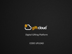 Digital Gifting Pla$orm CODE UPLOAD