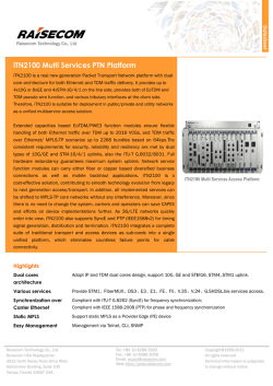 iTN2 2100 Mu ulti Serv vices PT TN Platfo orm