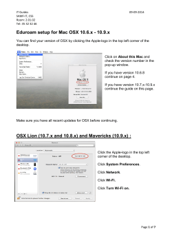 Eduroam Mac OS X - Samf-IT