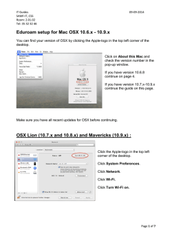 Eduroam Mac OS X - Samf-IT