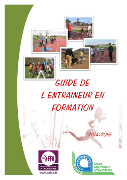 Guide Formations Entra&icirc;neurs L.A.A. 2014/2015