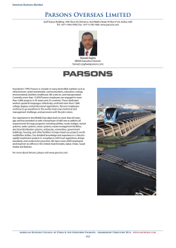 Parsons Overseas Limited - American Business Council