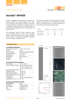 Ascolto® AH1635 - g+m elektronik ag