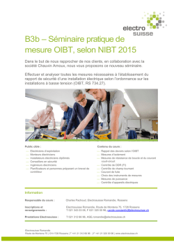 Informations en PDF