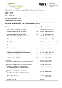 Planning CSI II B