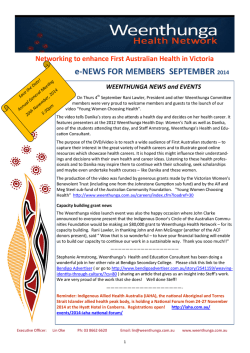 e-NEWS FOR MEMBERS SEPTEMBER 2014