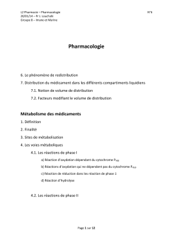 Pharmacologie - Fichier PDF