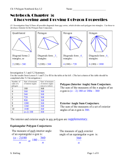 Notebook Chapter 5: Discovering and Proving Polygon Properties