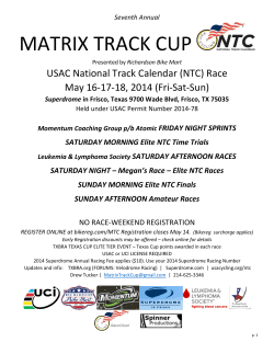Event Flyer - USA Cycling