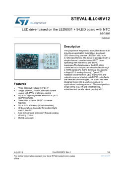 LED driver based on the LED6001 + 9