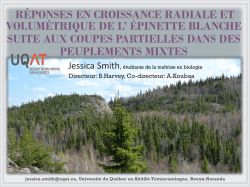 Jessica Smith - Chaire AFD - Universit&eacute; du Qu&eacute;bec en Abitibi