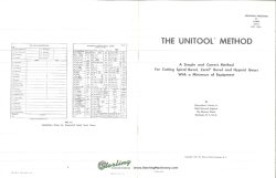 gleason the unitool method
