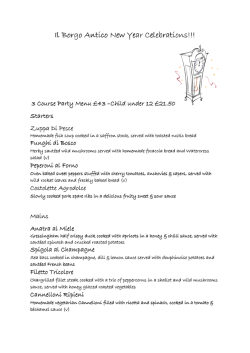 Il Borgo Antico New Year Celebrations!!!