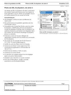 EcoSystem 5-Series LED Driver SPEC (369793)