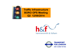 Traffic infrastructure update Q2 2014/15 PDF 988KB