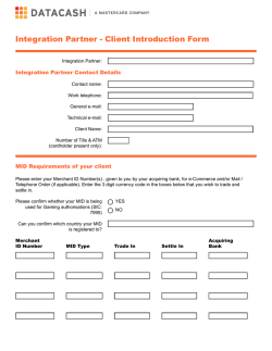 Integration Partner - Client Introduction Form