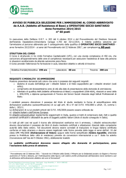 RT bando riqualifRT2014 - Azienda Ospedaliera Careggi