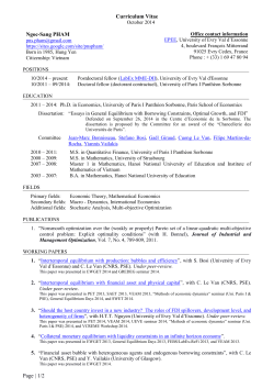 Page | 1/2 Curriculum Vitae Ngoc-Sang PHAM