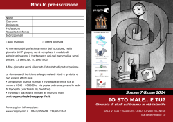 IO STO MALE&hellip;E TU? - Cooperativa Sociale Ippogrifo