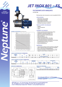 Jet inox 801 &ndash; FS &Eacute;LECTROPOMPES AUTO