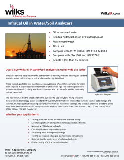 InfraCal Oil In Water Brochure