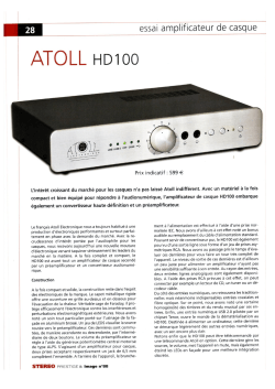 Atoll HD100 : Qobuzissime pour le nouvel amplificateur pour casque