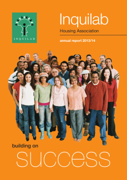 Annual Report 2013-2014 - Inquilab Housing Association