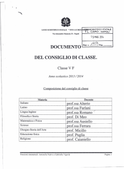 documento del 15 maggio - liceo scientifico "tito lucrezio caro"