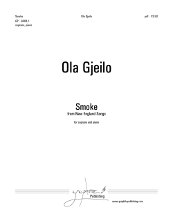 Ola Gjeilo - Graphite Publishing