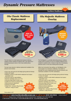 Dynamic Pressure Mattresses