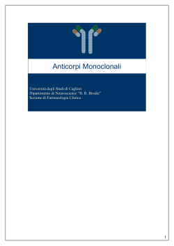 Anticorpi Monoclonali - Servizio di informazione sul farmaco
