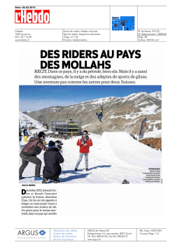 DES MOLLAHS - HEG-FR