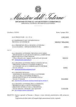 DIPARTIMENTO PER GLI AFFARI INTERNI E