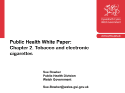 History &ndash; OHF commitment PfG commitment Green Paper/Big Health