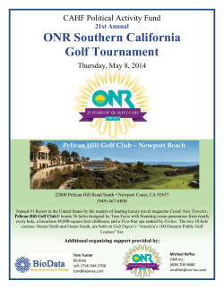21st Annual ONR Southern California Golf Tournament