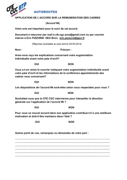 AUTOROUTES - CFE CGC BTP AREA