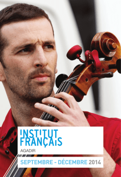 IFA PROG SEPT-DEC - Institut Fran&ccedil;ais Maroc