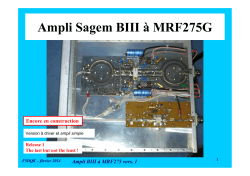 Ampli 144 MHz Sagem BIII à MRF275