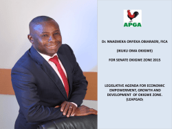 Dr. NNAEMEKA ONYEKA OBIARAERI, FICA (IKUKU OMA OKIGWE