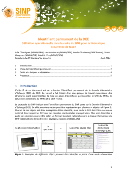 Identifiant permanent de la DEE