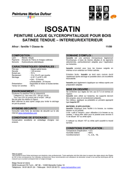 ISOSATIN - Peintures MD Natec