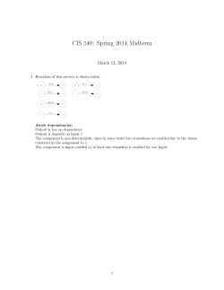 CIS 540: Spring 2014 Midterm