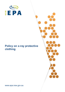 Policy on x-ray protective clothing