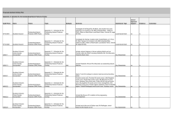 Annexure A to Procedural Minute 6