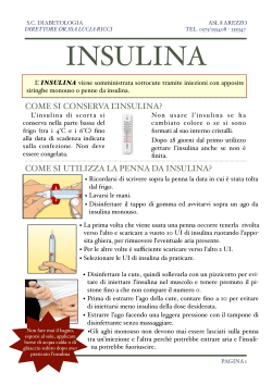 INSULINA - Azienda Sanitaria USL 8 Arezzo