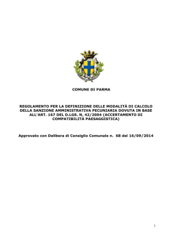Regolamento compatibilità paesaggistica