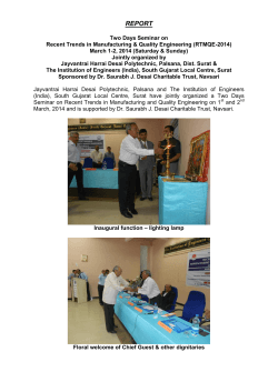 Report of Two Days Seminar on RTMQE-2014