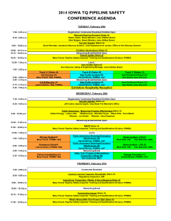 2014 iowa tq pipeline safety conference agenda