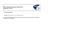 Download the Mobile Operators Association annual network update