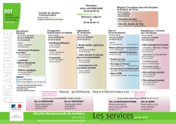 Organigramme de la DDT des Deux
